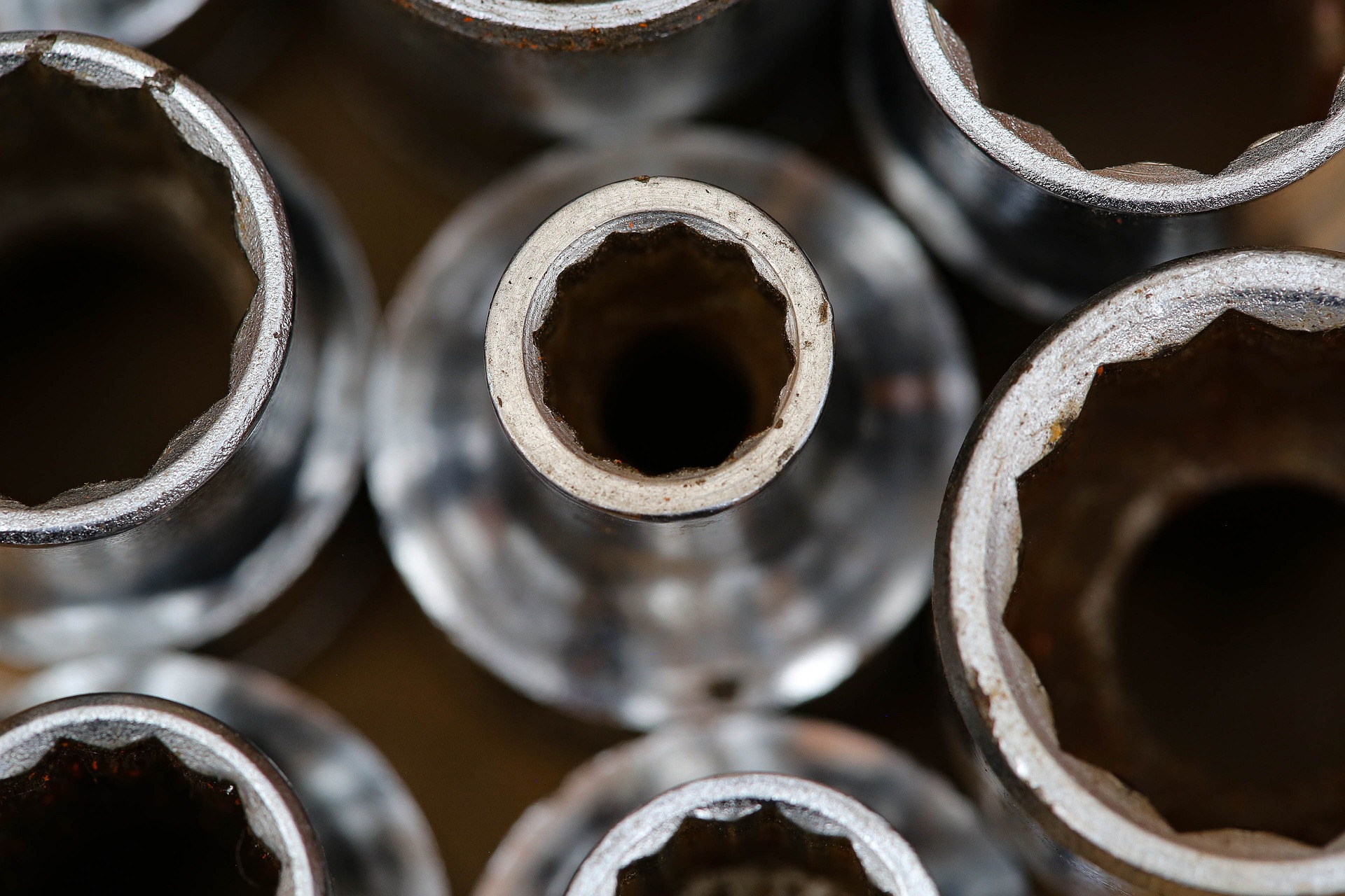 A close up of car repair tools