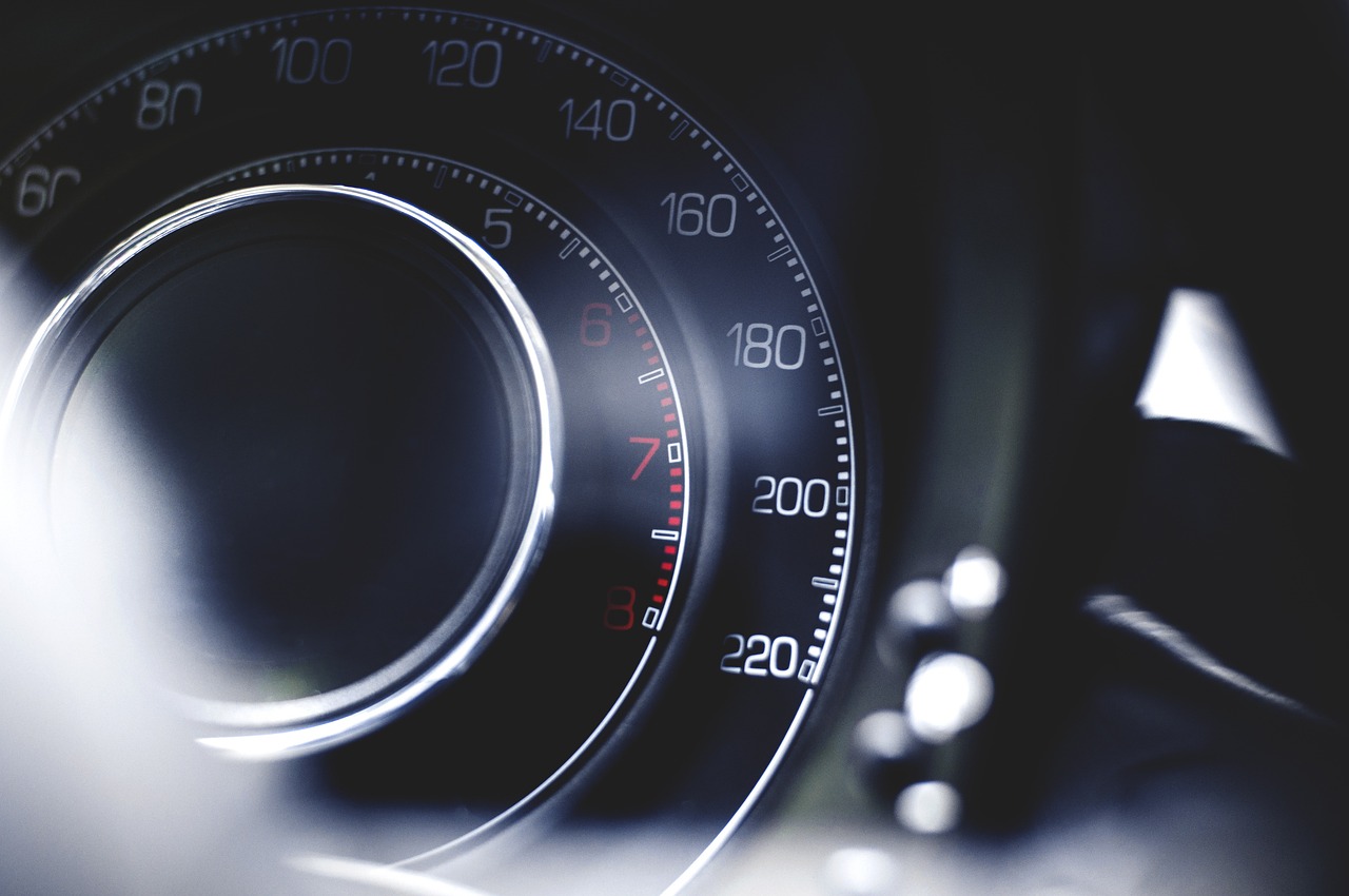 A car's speedometer