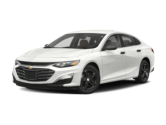 A white Chevrolet Malibu in a white background