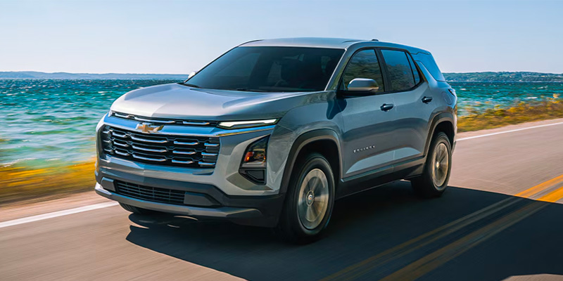2026 Chevy Equinox SUV on coastal highway